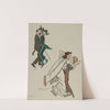 La Mistanguette ; Louis Barthou, Mounet-Sully, Mistinguett (1913) by Georges Goursat (Sem)