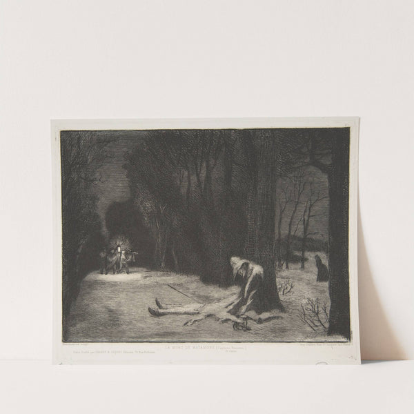 La Mort de Matamore (Capitaine Fracasse) (1864) by Félix Bracquemond