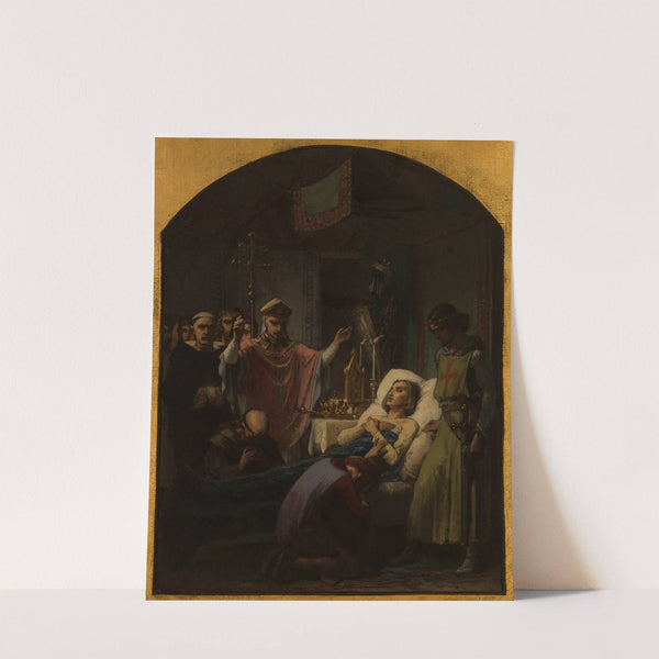 La Mort de saint Louis by Pierre Paul Léon Glaize