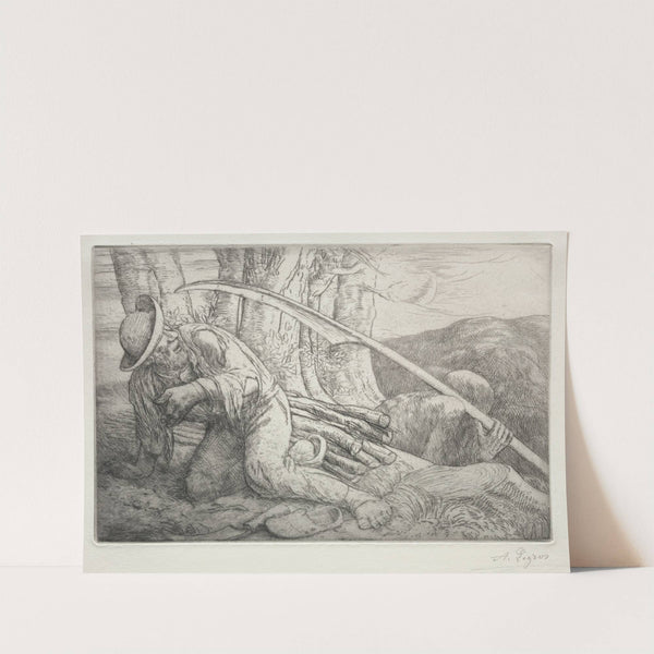 La Mort et le Bûcheron (c. 1857–1911) by Alphonse Legros