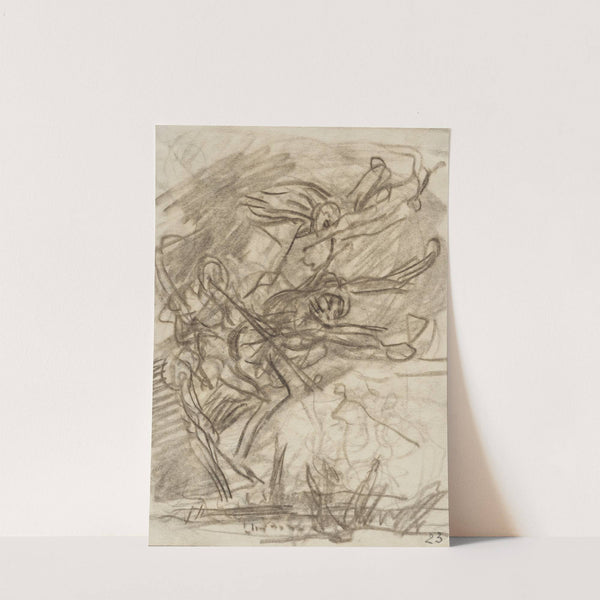 La Mort et les Passions fondant sur la terre (1914) by Auguste Louis Lepère