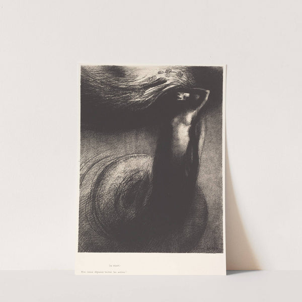 La Mort; Mon ironie depasse toutes les autres! (1889) by Odilon Redon