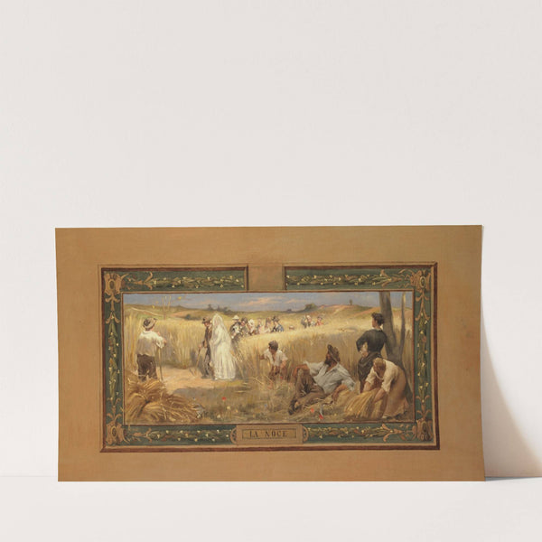 La Noce (1889) by Henri Adrien Tanoux