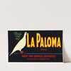 La Paloma Brand Florida Citrus Fruit Label (1930-1950)