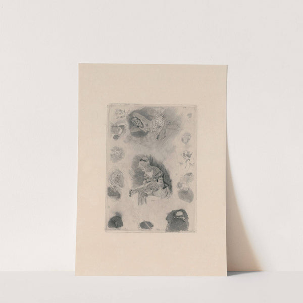 La pantoufle de Cendrillon et Repos (1880) by Félicien Rops