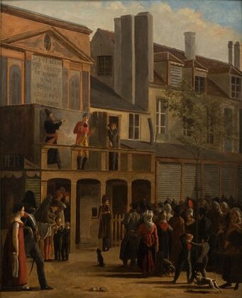 La Parade de Bobèche et Galimafré, boulevard du Temple