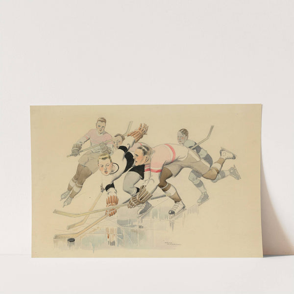 La partie de hockey sur glace by René Vincent