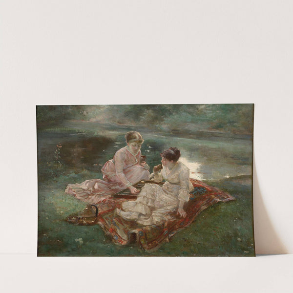 La Partie de jacquet by Marie Bracquemond