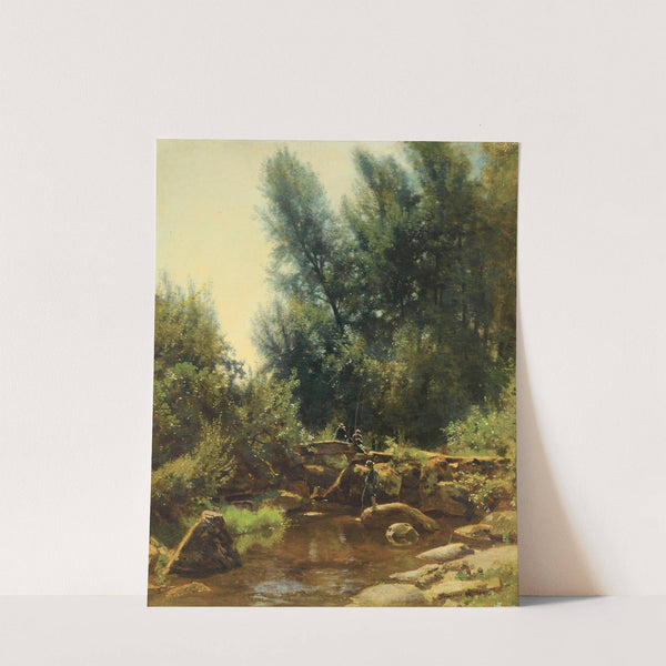 La partie de pêche by Francois-Louis Français