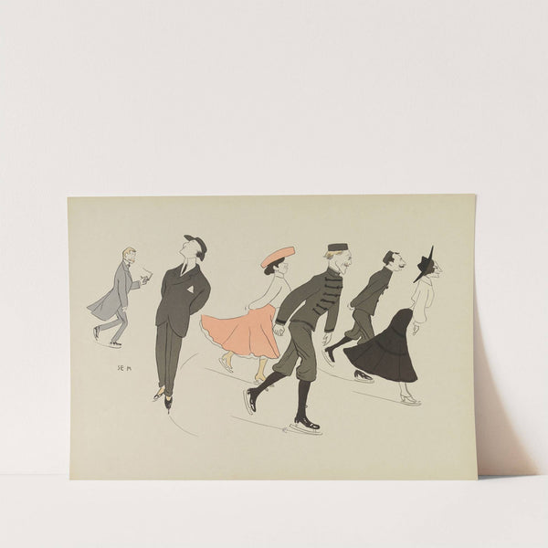 La Patinoire (1904) by Georges Goursat (Sem)