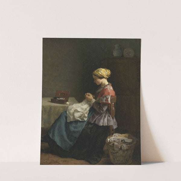 La petite couturière (1858) by Jules Breton