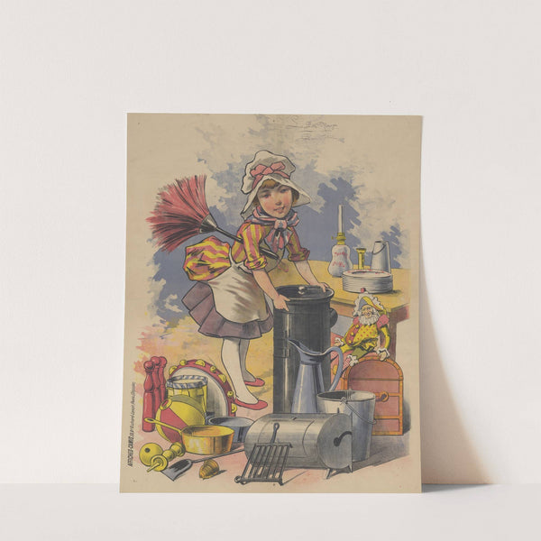 La petite ménagère (1891) by Imp. Camis