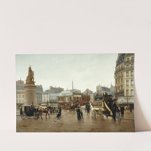 La place Clichy by Edmond Grandjean