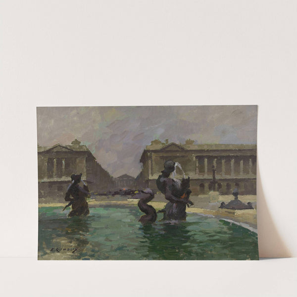 La Place de la Concorde et la rue Royale by Ernest Jules Renoux