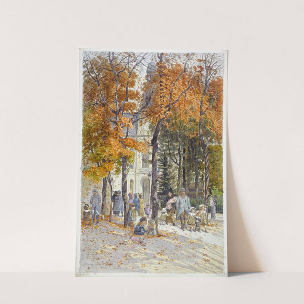 La place des Ecoles et le square de la Mairie du XIVème arrondissement by Félix Brard