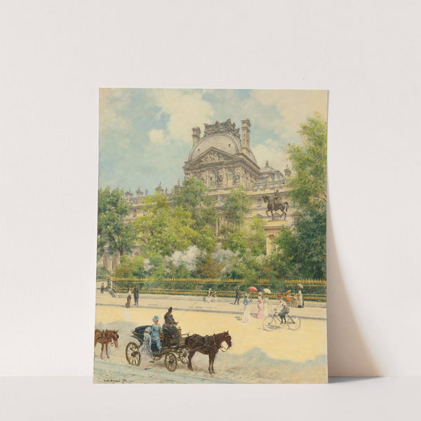La Place Du Louvre by Louis Béroud