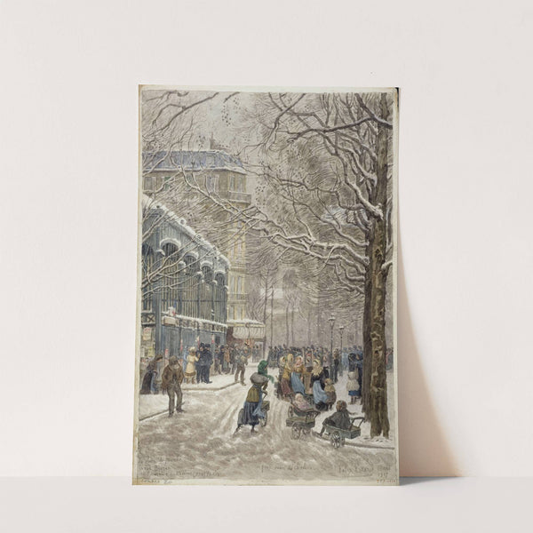 La place du Marché, la rue Brézin et l'avenue du Maine by Félix Brard