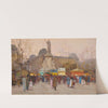 La Place du Republic, Paris by Eugène Galien-Laloue