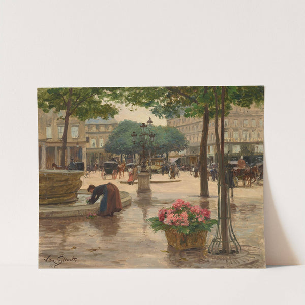 La Place du Théâtre Français by Victor Gabriel Gilbert