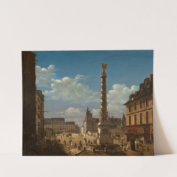 La place et la fontaine du Châtelet. by Etienne Bouhot