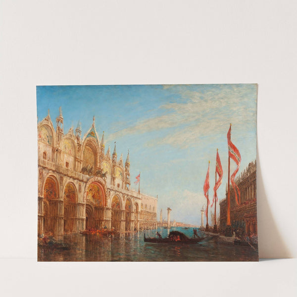 La Place Saint-Marc, Inondation De 1863 (1863) by Félix Ziem