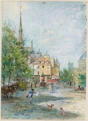 La place Saint Michel (1885)