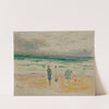 La plage. Trois personnages et un chien by Pierre Bonnard