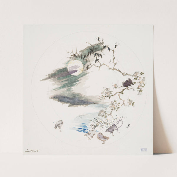 La pluie. (1875) by Félix Bracquemond