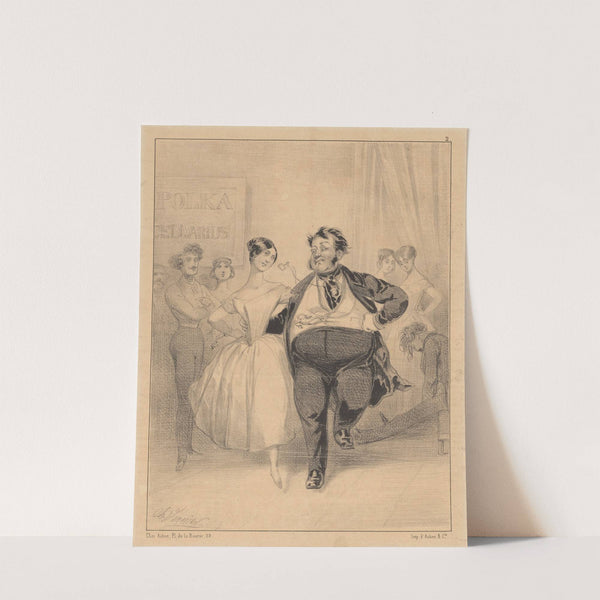 La polkamanie; la leçon chez Cellarius (1840-1903) by Charles Vernier