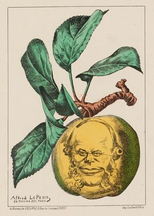 La pomme. – M. Pouyer-Quertier (1871)