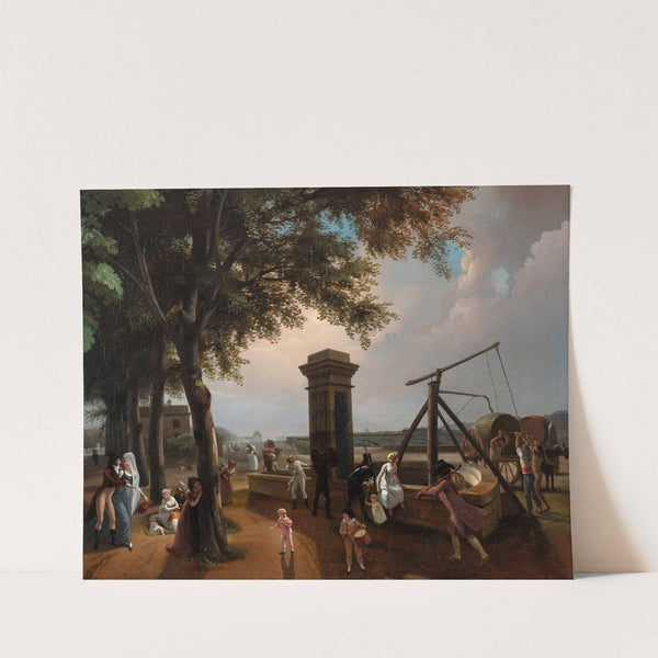 La Pompe Marchande Du Cours-La-Reine by Jean-Baptiste Bizard