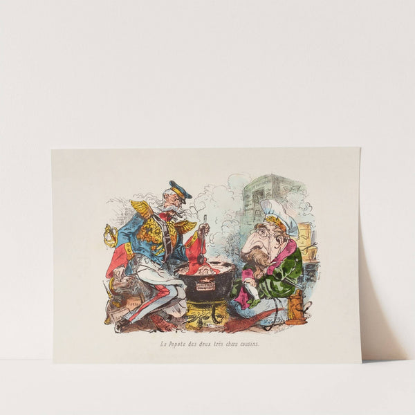 La Popote des deux très chers cousins (19th Century) by Victor Coindre