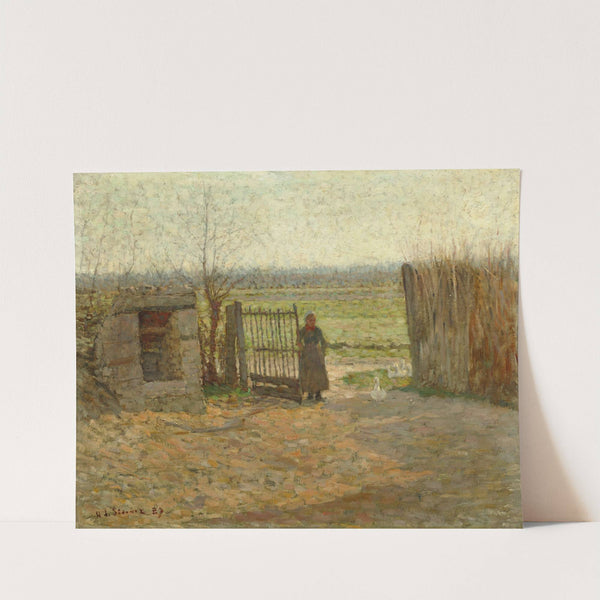 La porte de la ferme by Henri Le Sidaner