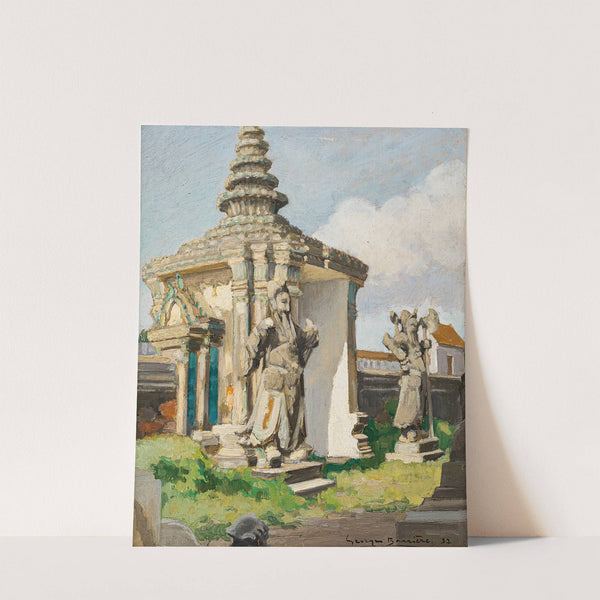 La porte du temple (Temple Gate) (1837) by Georges Barrière