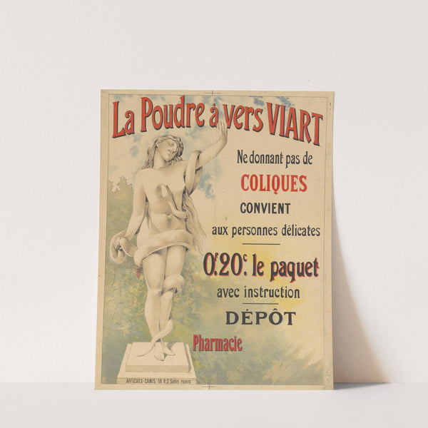 La Poudre à vers Viart ne donnant pas de coliques. dépot pharmacie (1892) by Imp. Camis