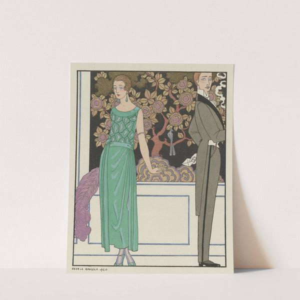 La premiere imprudence ; Robe du soir, de Beer (1921) by George Barbier