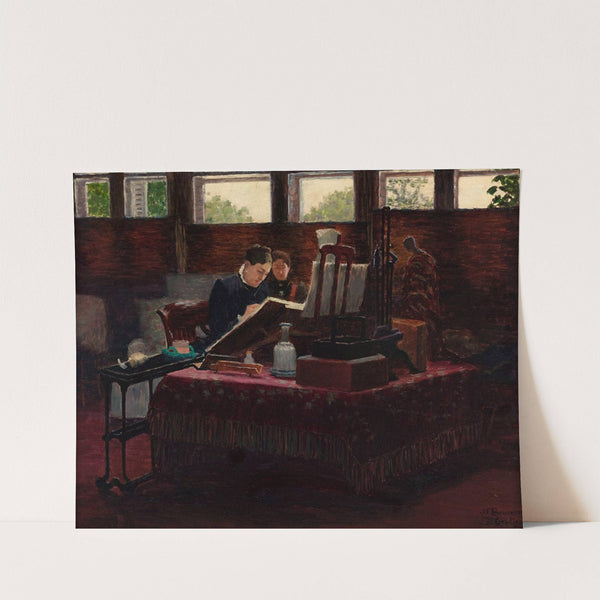 La Princesse Mathilde dans son atelier de St-Gratien by Joseph Félix Bouchor