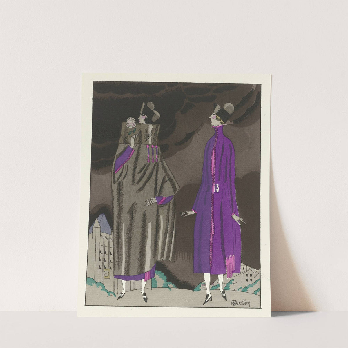 La promenade a Montmartre ; Ensemble, de Beer (1920) by Charles Martin