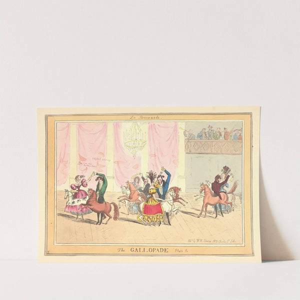 La promenade. The gallopade (19th century)
