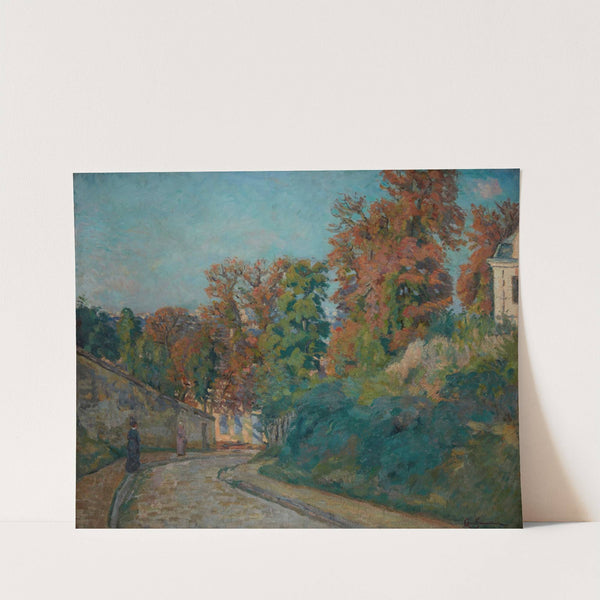 La Promenade (Une Rue en Ile-de-France) (circa 1875) by Armand Guillaumin
