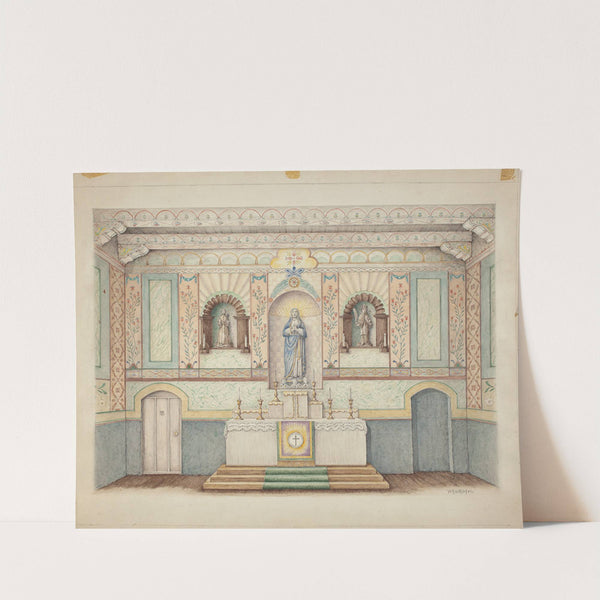 La Purisima Mission – Restored in 1941 (c. 1942) by William Kieckhofel