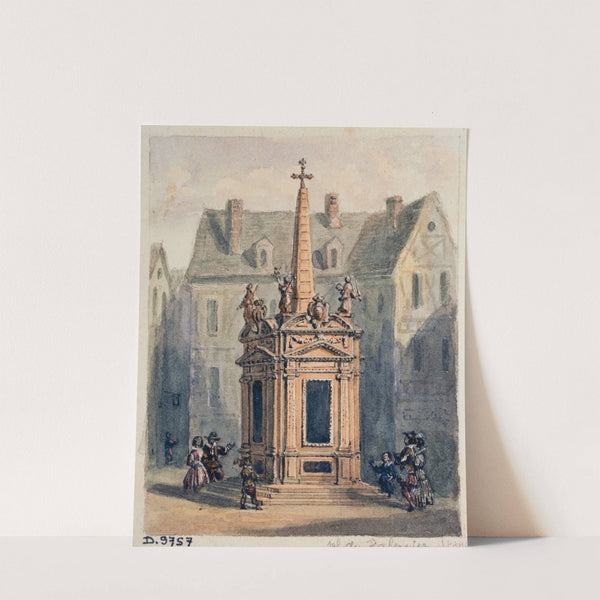La pyramide expiatoire de Jean Chastel by Auguste-Sébastien Bénard