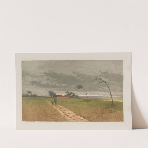 La rafale, plaine sous l’orage (1905) by Charles-Louis Houdard