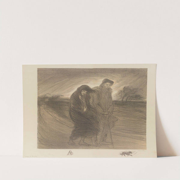 La rafale (1910) by Théophile Alexandre Steinlen