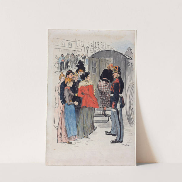 La Rafle by Théophile Alexandre Steinlen