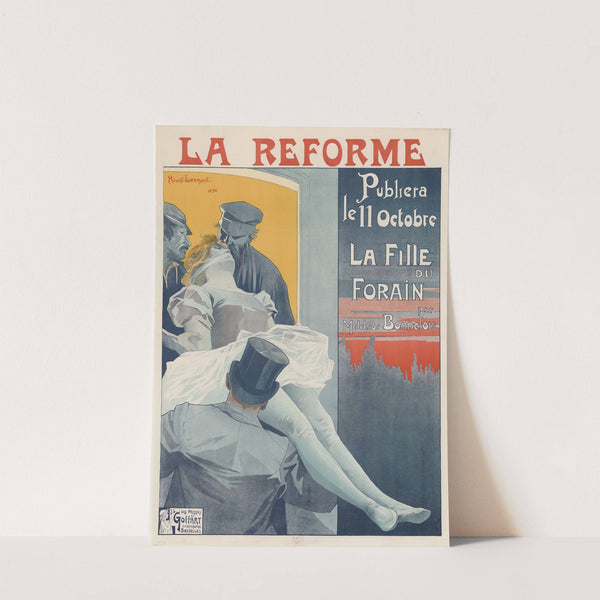 La Réforme publiera le 11 octobre La fille du forain par Melchior Bonnefois (1896) by Henri Privat-Livemont