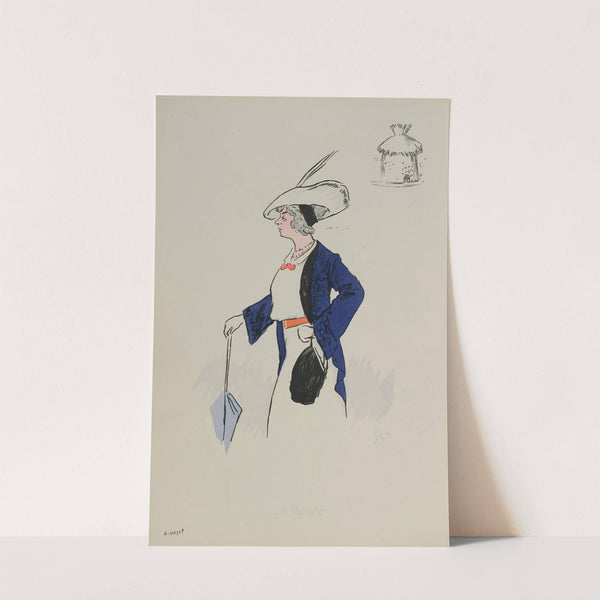 La Reine (1912) by Georges Goursat (Sem)