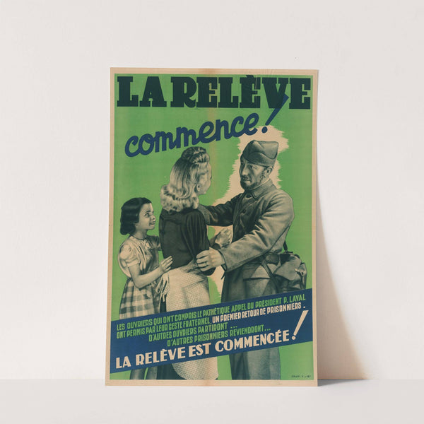 La Releve Commence (1942) by Imprimeur Office de répartition de l’affichage