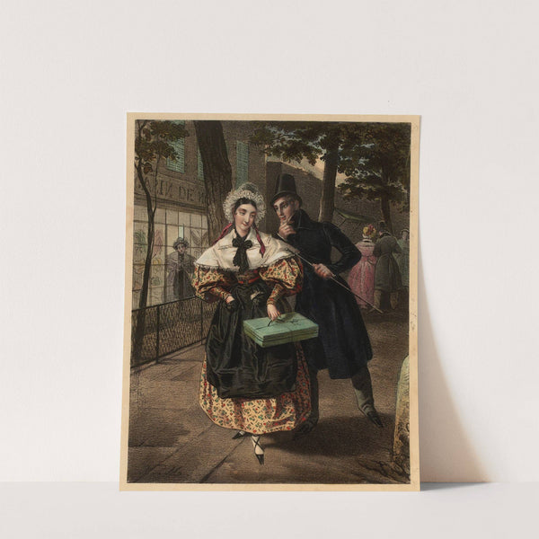 La rencontre (1834) by Nicolas Eustache Maurin
