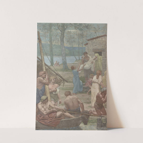 La Rencontre de sainte Geneviève et de saint Germain (1877) by Pierre Puvis de Chavannes